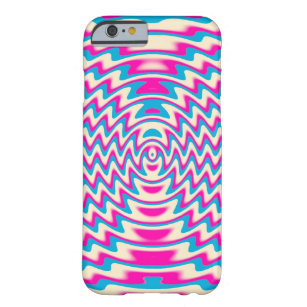 Psychedelic Pink Blue Sound Waves iPhone 6 Fall Barely There iPhone 6 Hülle
