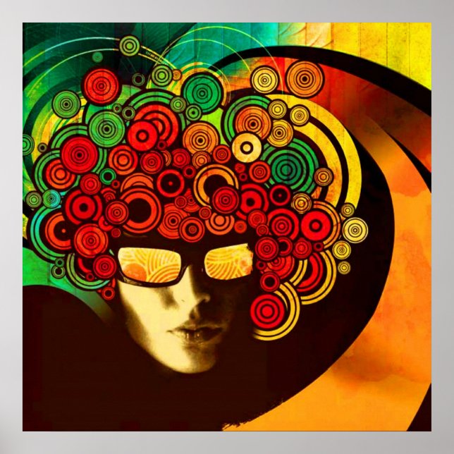 Psychedelic Pop Art Poster VON 8.99 (Vorne)