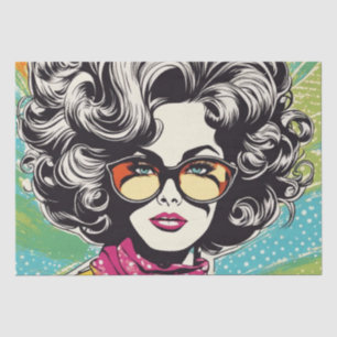 Psychedelic: Retro Hippie Decoupage Paper aus den  Seidenpapier