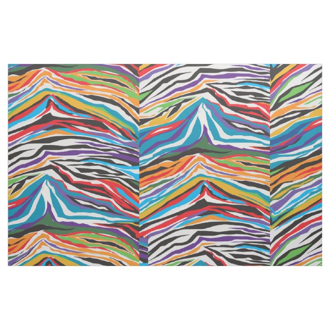 Psychedelic Retro Stoff (Fat Quarter (45,7 x 55,9 cm))