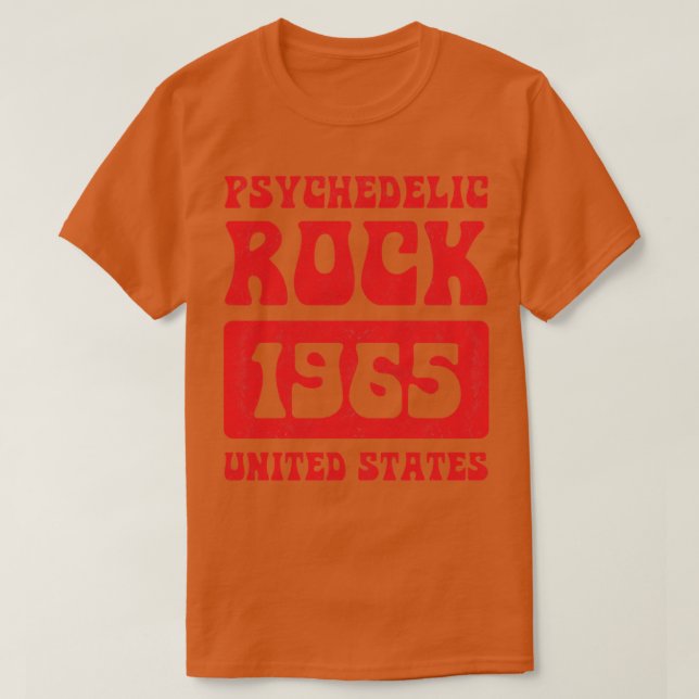 Psychedelic Rock 1965 Vintag T-Shirt (Design vorne)