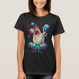Psychedelic Rooster DJ EDM Raver Trance Music Fest T-Shirt