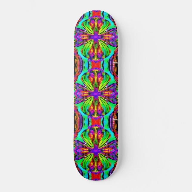 Psychedelic Skateboard (Vorderseite)