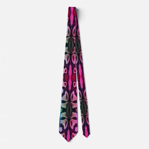 Psychedelic Snake Skin Print Novelty Neck Tie Krawatte