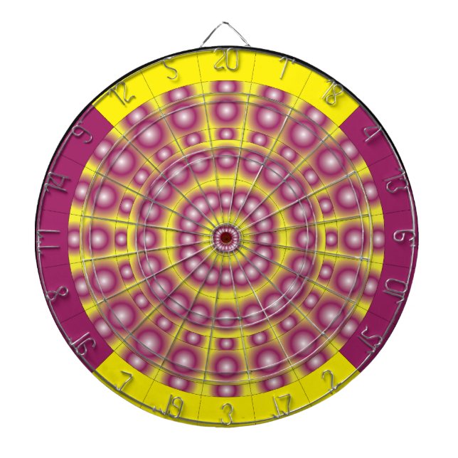 Psychedelic Spheres Dartboard Dartscheibe (vorne)