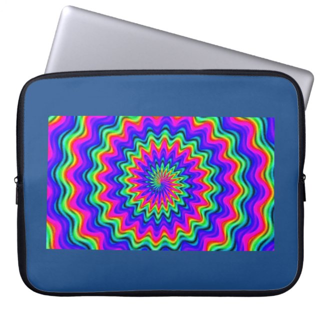 Psychedelic Spiral Laptop Sleeve (Vorderseite)