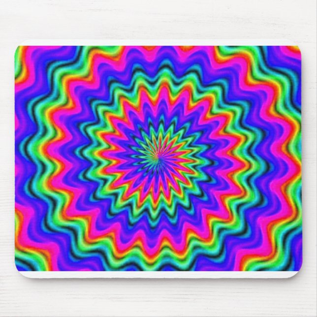 Psychedelic Spiral Mouse Pad Mousepad (Vorne)