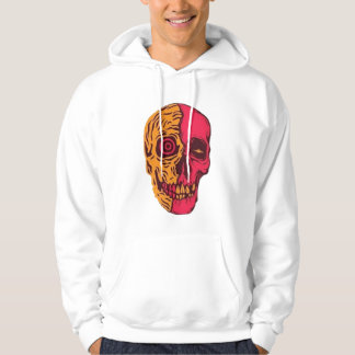 Psychedelic Split Skull Art Hoodie
