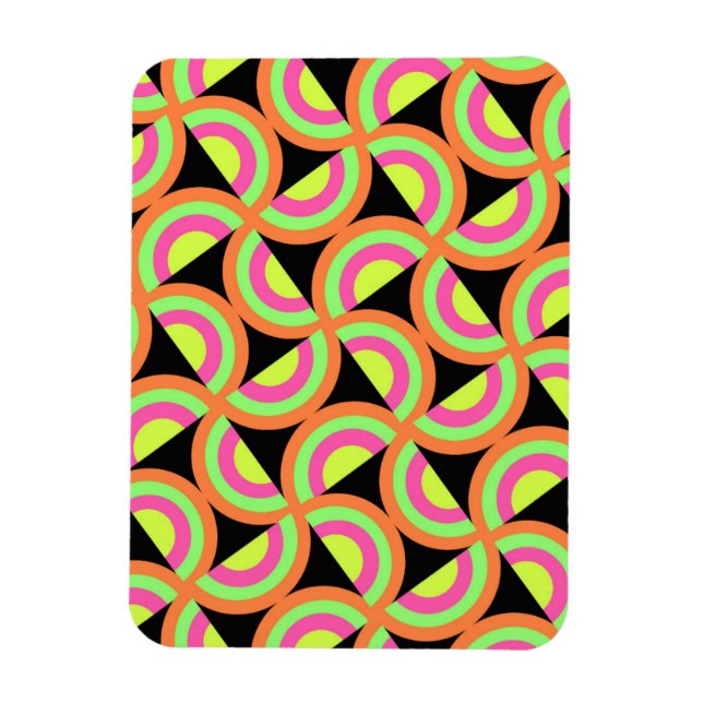 Psychedelic Squares Magnet (Vertikal)