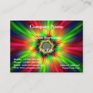 Psychedelic Star Burst Visitenkarte