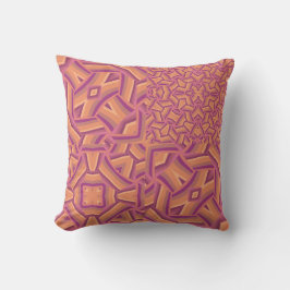 Psychedelic Starburst Pattern – Groovy Pink & Oran Kissen
