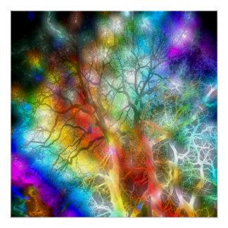 Psychedelic Storm Poster