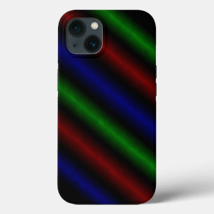 Psychedelic Stripe in Rot Blau Grün iPhone 13 Hüll Case-Mate iPhone Hülle
