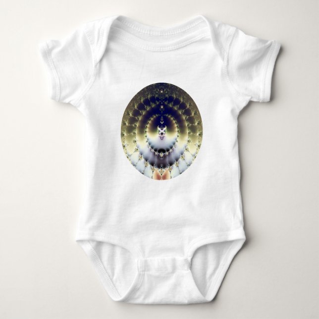 Psychedelic Sun Baby Strampler (Vorderseite)