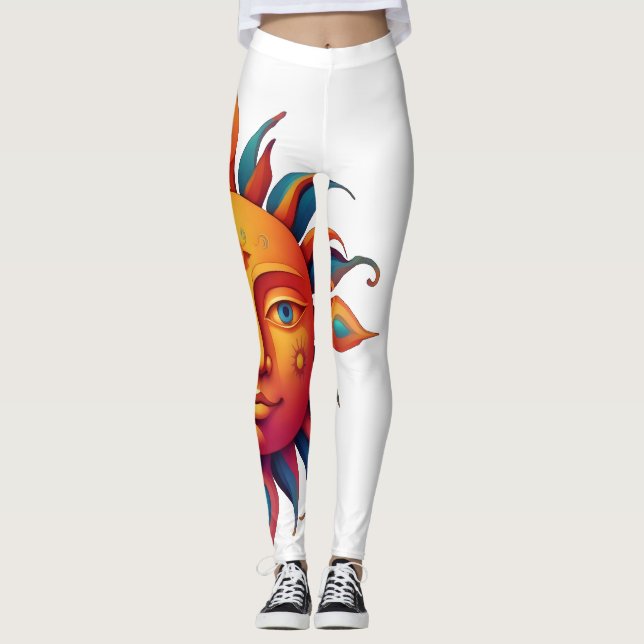Psychedelic Sun - Leggings (Vorderseite)
