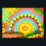 Psychedelic Sunset Vintag 60er Pop Art Poster<br><div class="desc">Lassen Sie die Eltern oder Großeltern sich wieder jung fühlen, oder Kinder, denken Sie an das "Vintag"- Ist Ihr bester Freund in Retro-Hippie-Chic? Dann - das ist es. Weitere Informationen finden Sie unter: www.zazzle.com/INTHEPRESENT* (Großhändler oder Einzelhändler— wir nehmen jedes unserer Werke für Sie privat, wenn die Bestellung groß genug ist...</div>