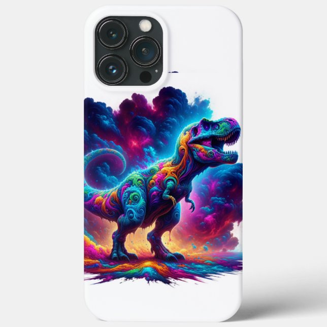 Psychedelic T. Rex Phone Case (Rückseite)
