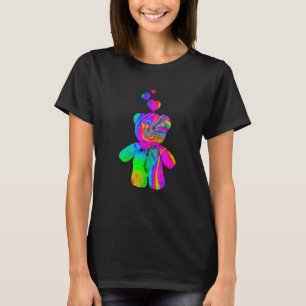 Psychedelic Teddy Bär Trippy Teddy mit T-Shirt