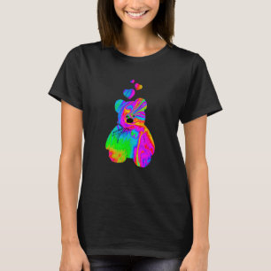 Psychedelic Teddy Bär Trippy Teddy mit T-Shirt