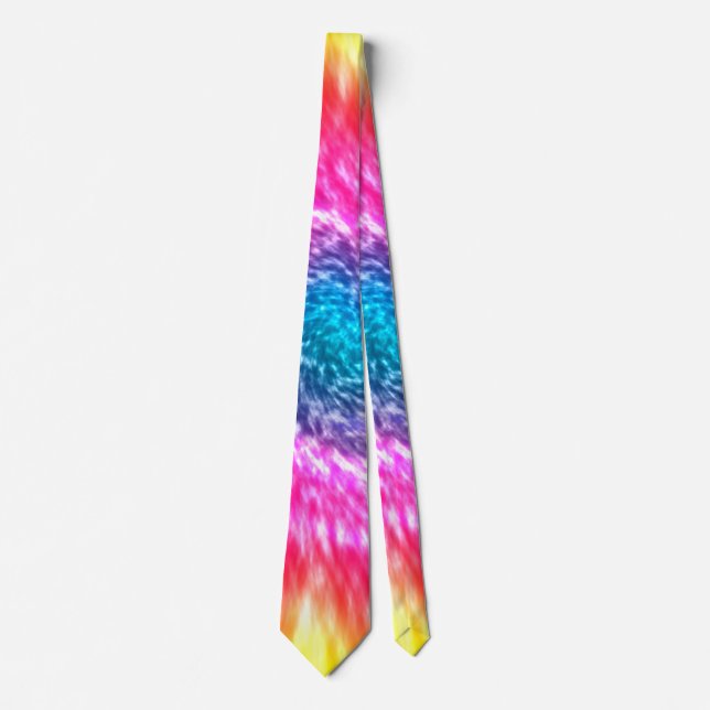 Psychedelic Tie Dye Krawatte (Vorderseite)