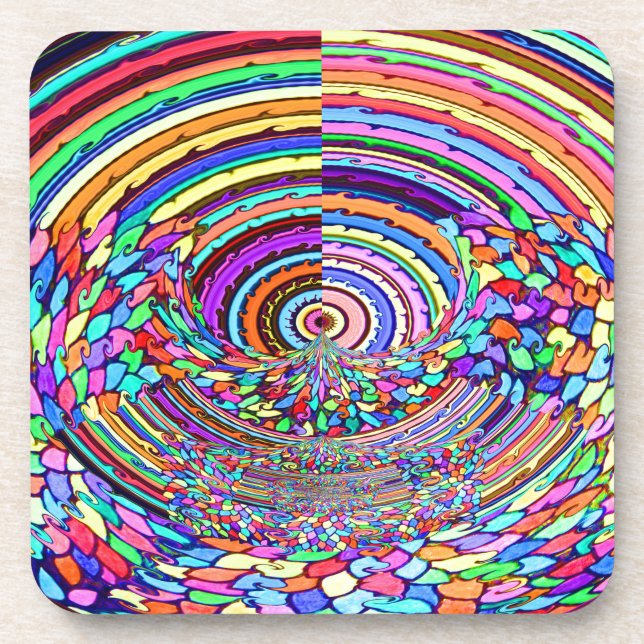 Psychedelic Trip Untersetzer (Vorderseite)