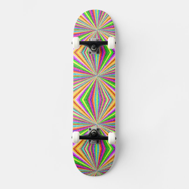 Psychedelic Vortex Skateboard (Vorderseite)