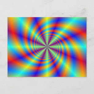 Psychedelic Whirl Post Card Postkarte