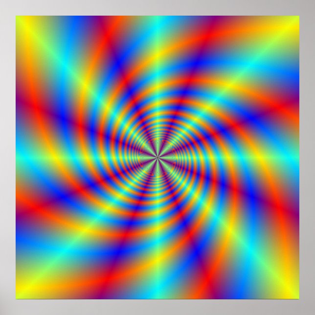 Psychedelic Whirl Poster (Vorne)