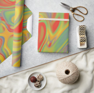 Psychedelic wrapping paper geschenkpapier