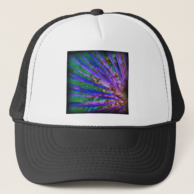 Psychedelic Yucca Inverted Truckerkappe (Vorderseite)