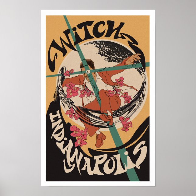 Psychedelic Zamrock WITCH Indianapolis Poster (Vorne)