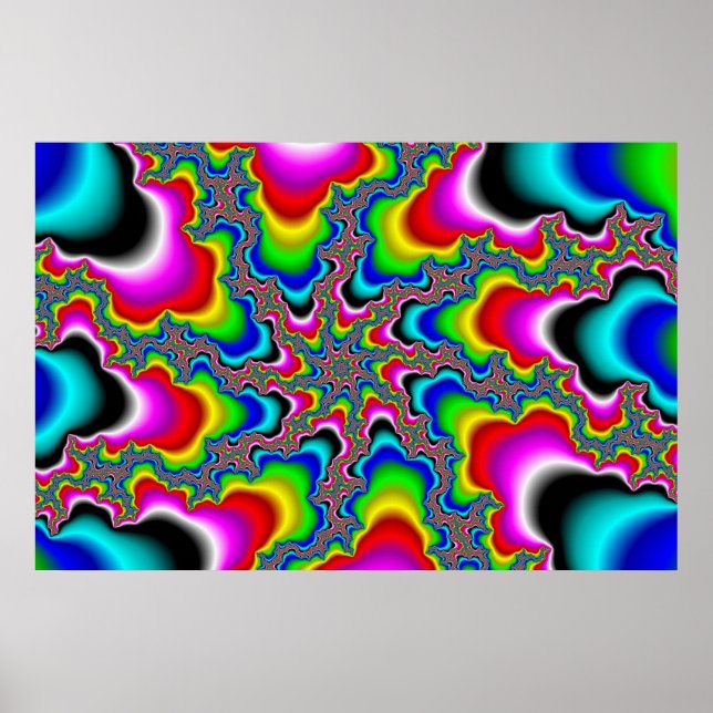 Psychedelica - Poster fractal (Devant)