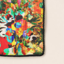 PSYCHEDELIKSCARF MIT CUSTOM MONOGRAMM