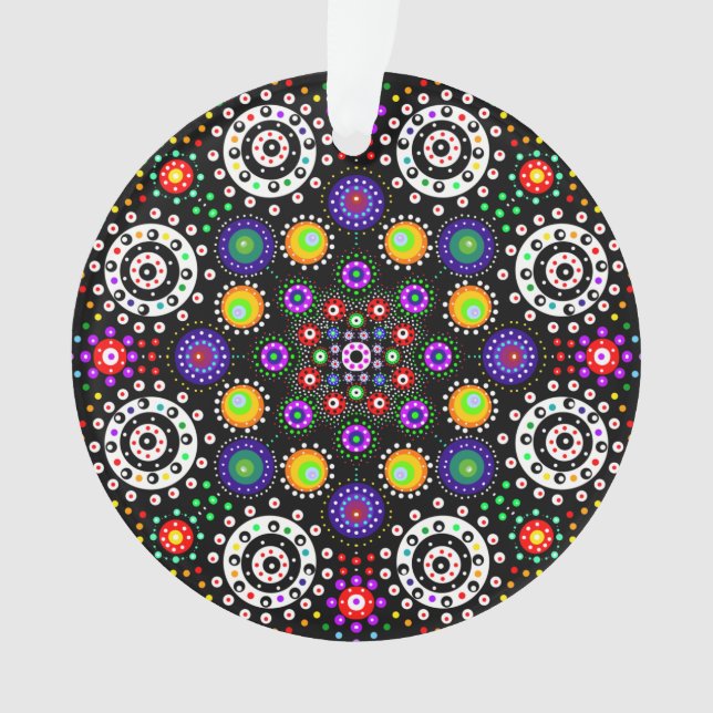 Psychédélique personnalisée Point Mandala Noël (devant)