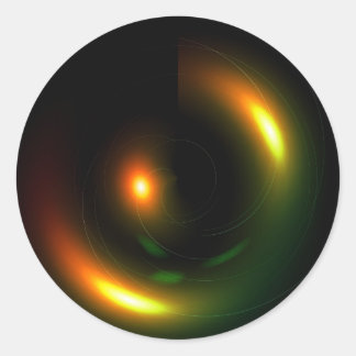 psychedelique runder aufkleber