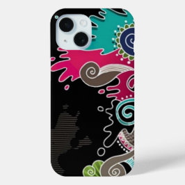 Psychedelisch Abstrakt gefärbtes iPhone 15 Fall Case-Mate iPhone Hülle