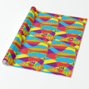 Psychedelisch Abstrakt Geschenkpapier
