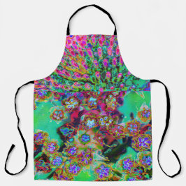 Psychedelisch Abstrakt Groovy Lila Sedum Schürze