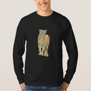 Psychedelisch Abstrakt Polygonal Geometric Trippy T-Shirt