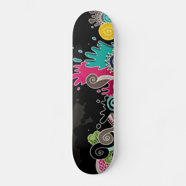 Psychedelisch Abstrakte Skateboard (Vorderseite)