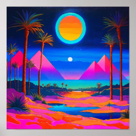 Psychedelisch Ägypten Poster