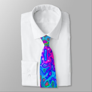 Psychedelisch bunt Neck Tie abstrakt Krawatte