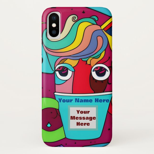 psychedelisch Case-Mate iPhone hülle (Rückseite)