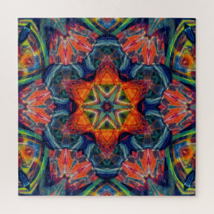 Psychedelisch farbiges Kaleidoskop-Muster