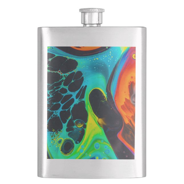 Psychedelisch Flachmann (Vorderseite)