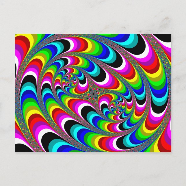 Psychedelisch - Fraktal Postcard Postkarte (Vorderseite)
