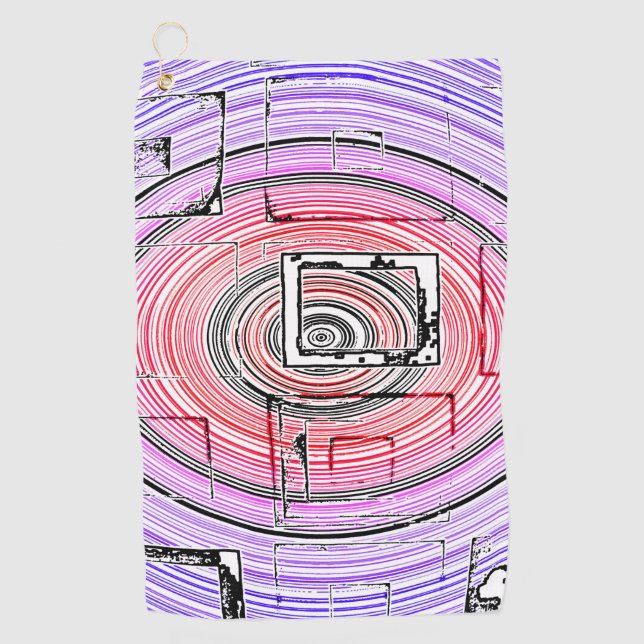 psychedelisch golfhandtuch (Vorderseite)