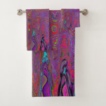 Psychedelisch Groovy Magenta Retro AtomWaves