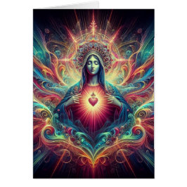 Psychedelisch Heiliges Herz von Mary