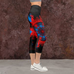Psychedelisch Hippie Rot und Blau Leggings<br><div class="desc">Dieses psychedelische Kaleidoskop-Design ist rot und blau. Lebhafte trippige Visuals für den modernen Hippie oder für jeden,  der helle Farben Liebe!</div>